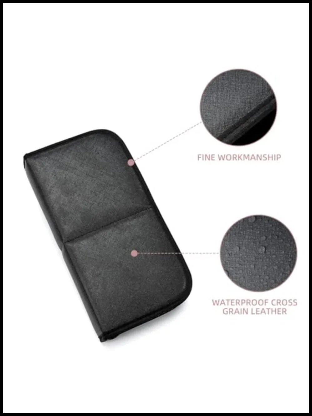 Travel Makeup Brush Holder Waterproof Stand-Up Organizer Portable Case